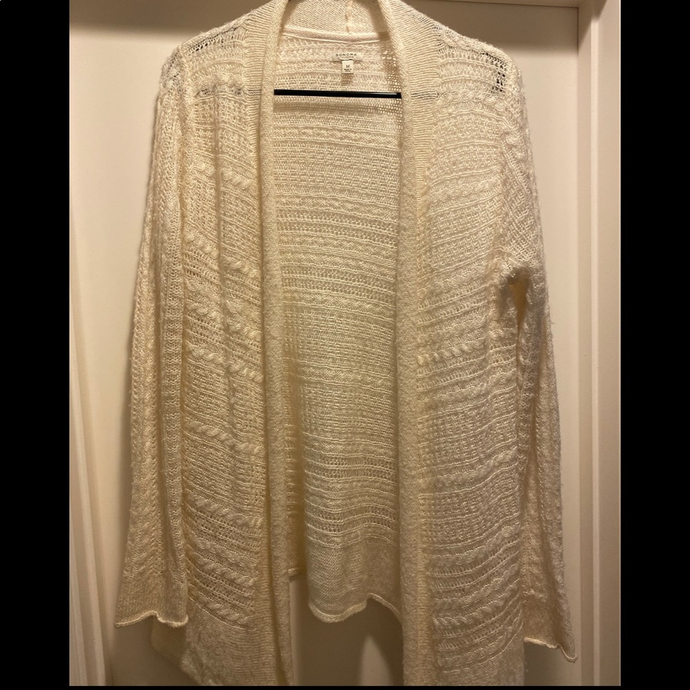 Sonoma Ivory Knit Cardigan